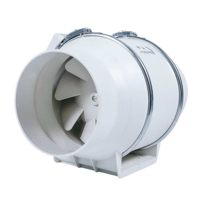 Ventilador de conducto en l&iacute;nea silencioso para interiores hidrop&oacute;nico con flujo de aire grande de 8 pulgadas y 200 mm
