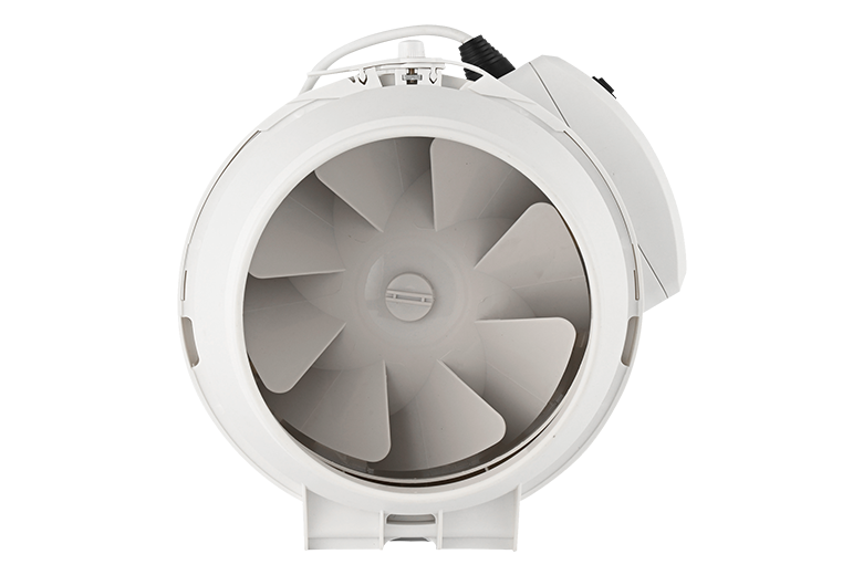 Ventilador de fluxo axial com extrator de ar de baixo ru&iacute;do de 8 polegadas Ventilador de duto em linha para barraca de cultivo hidrop&ocirc;nico.png