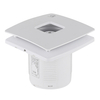 Ventilador de ventilaci&oacute;n ultrasilencioso para ba&ntilde;o de 6 pulgadas con luz LED, Extractor de aire de escape montado en la pared de pl&aacute;stico