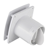Ventilador de ventilaci&oacute;n ultrasilencioso para ba&ntilde;o de 6 pulgadas con luz LED, Extractor de aire de escape montado en la pared de pl&aacute;stico